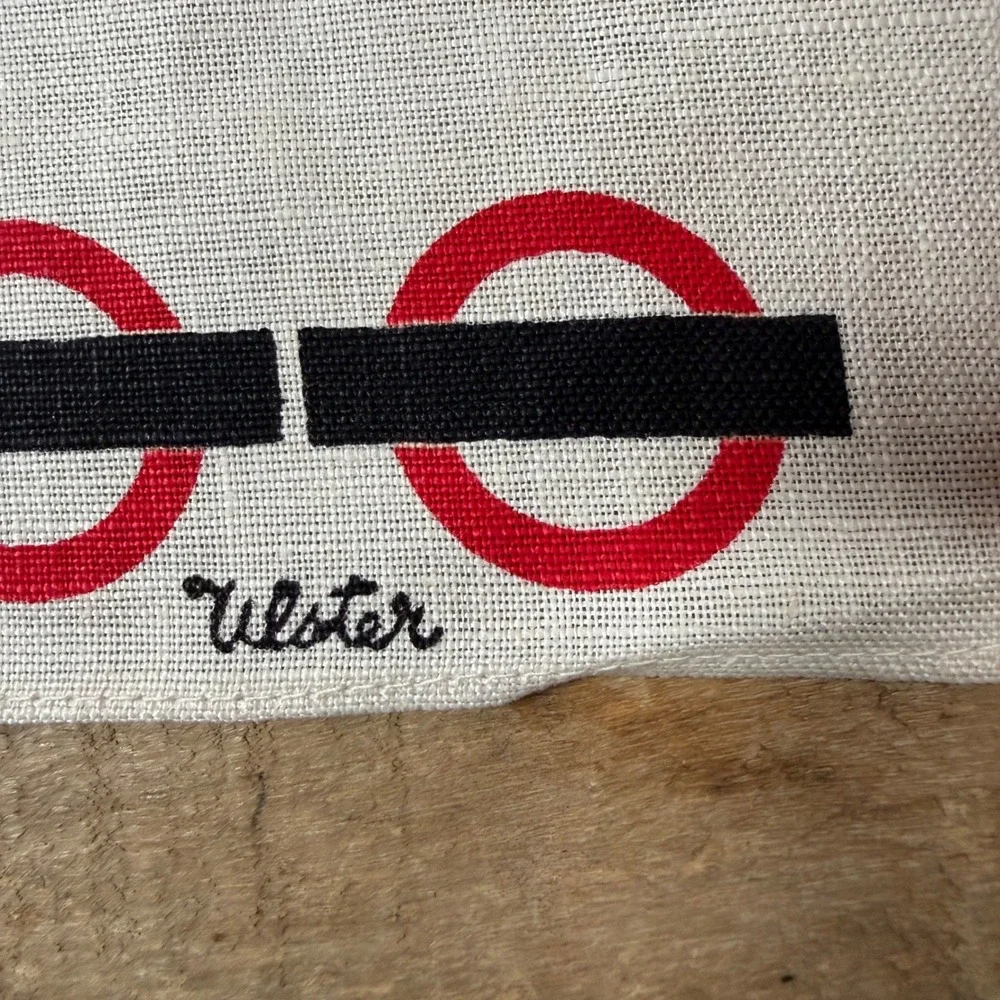 VTG Ulster Pure Irish‎ Linen London Routemaster Bus Tea Towel Design Centre